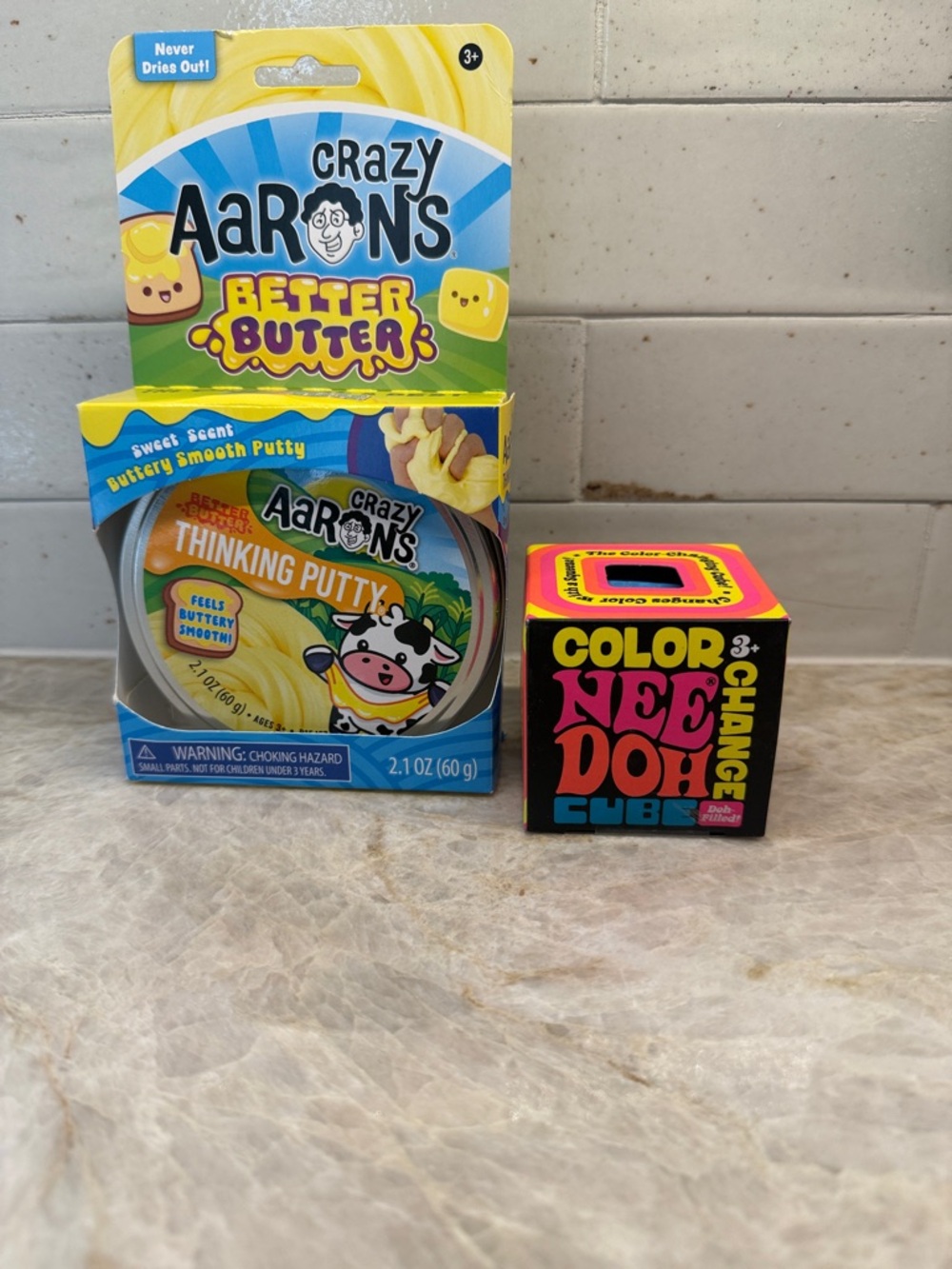 Color Nee Doh Change Cube - blue /Aarons  Better butter thinking putty